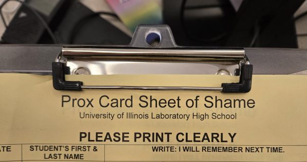 Main office implementing 'The Prox Card Sheet of Shame'
