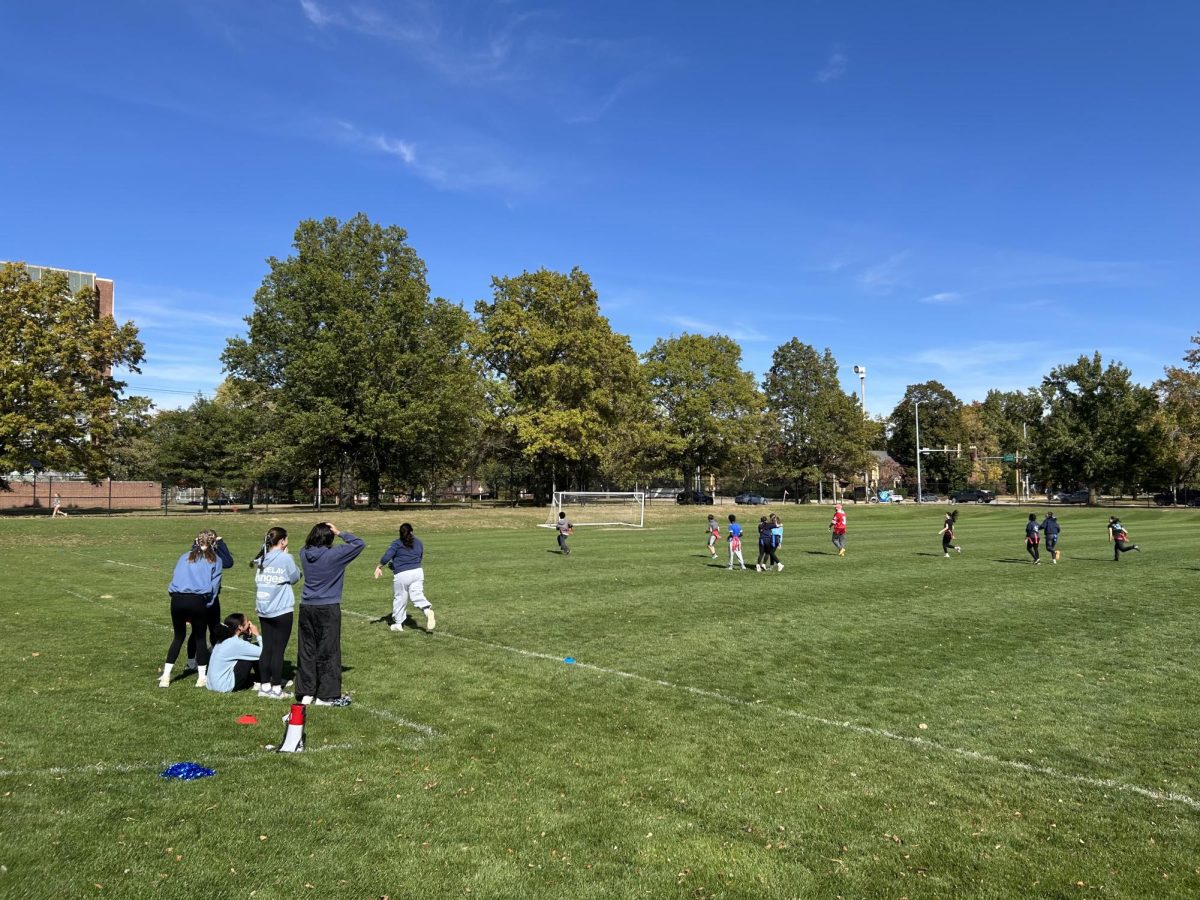 The Shenanigans and Minions play on the field.